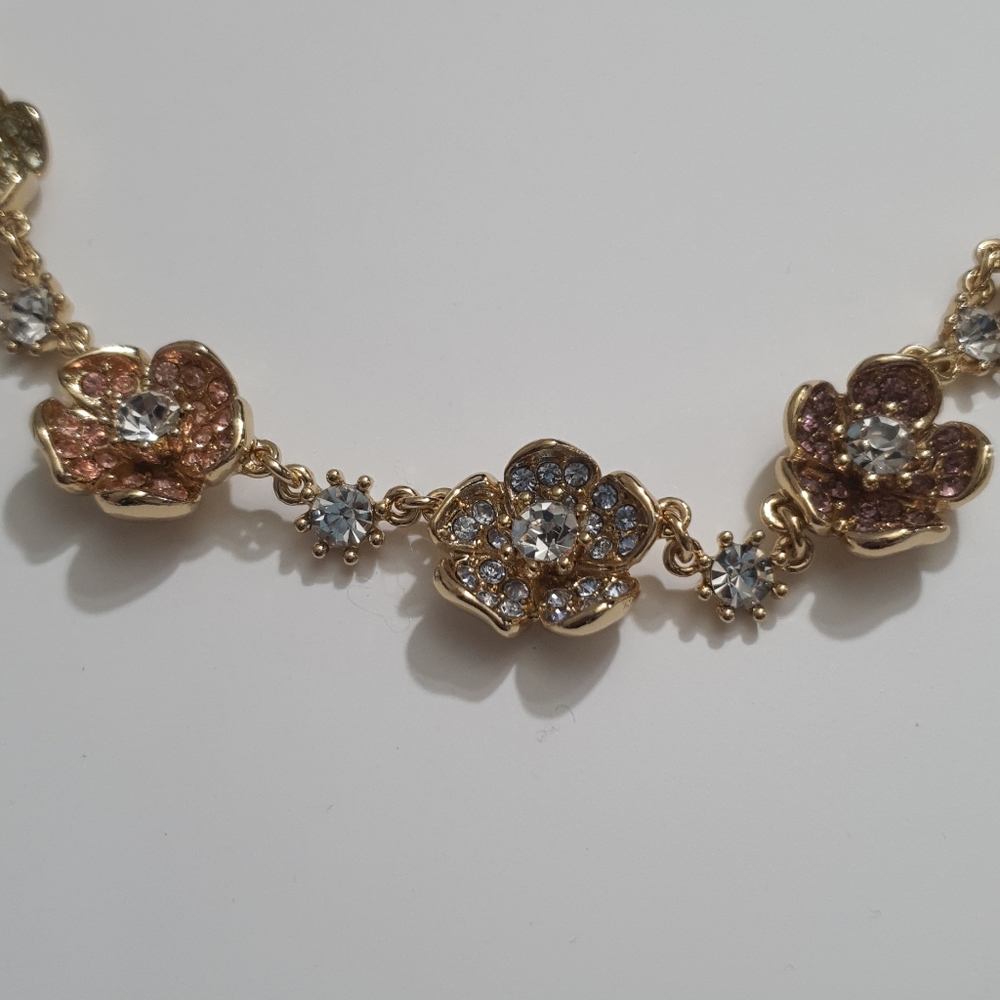 🤩On sale!♥Statement Multiflower Jewelry Neacklace - Picture 5 of 7